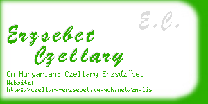 erzsebet czellary business card